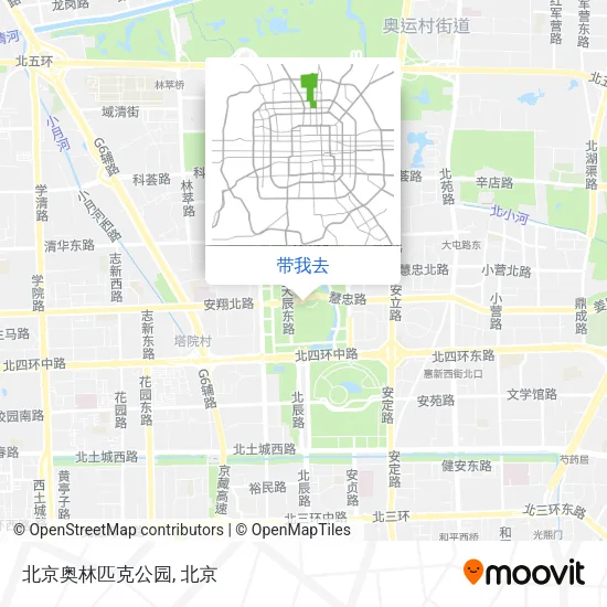 北京奥林匹克公园地图
