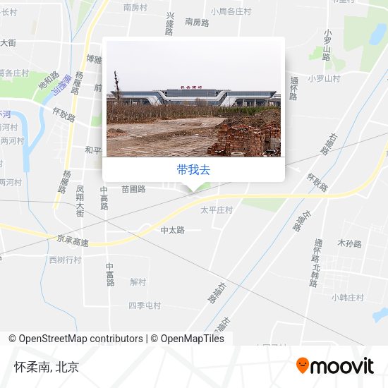 怀柔南地图