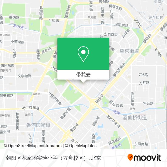 朝阳区花家地实验小学（方舟校区）地图