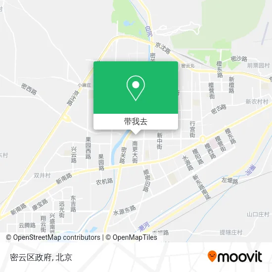 密云区政府地图