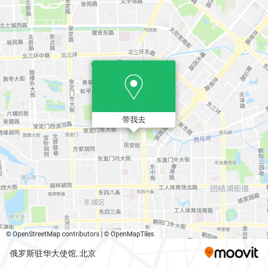 俄罗斯驻华大使馆地图