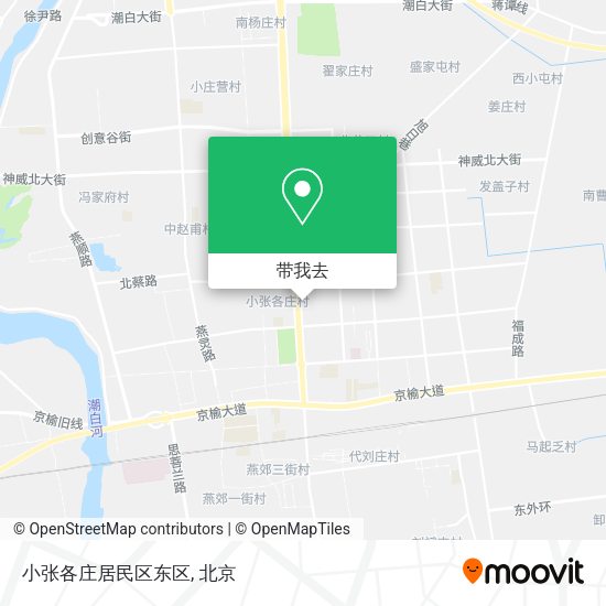 小张各庄居民区东区地图