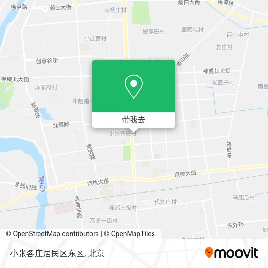 小张各庄居民区东区地图