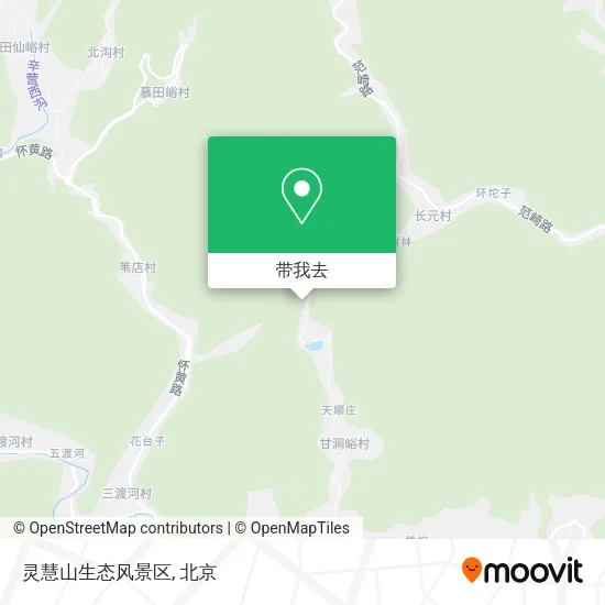 灵慧山生态风景区地图