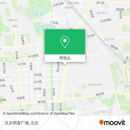 北京明发广场地图
