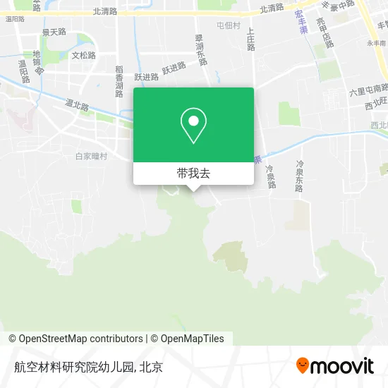 航空材料研究院幼儿园地图
