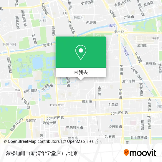 蒙楼咖啡（新清华学堂店）地图