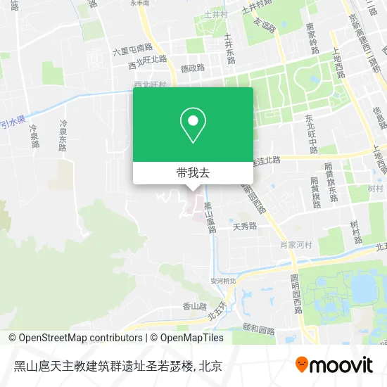 黑山扈天主教建筑群遗址圣若瑟楼地图