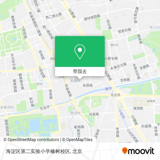 海淀区第二实验小学橡树校区地图