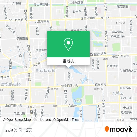后海公园地图