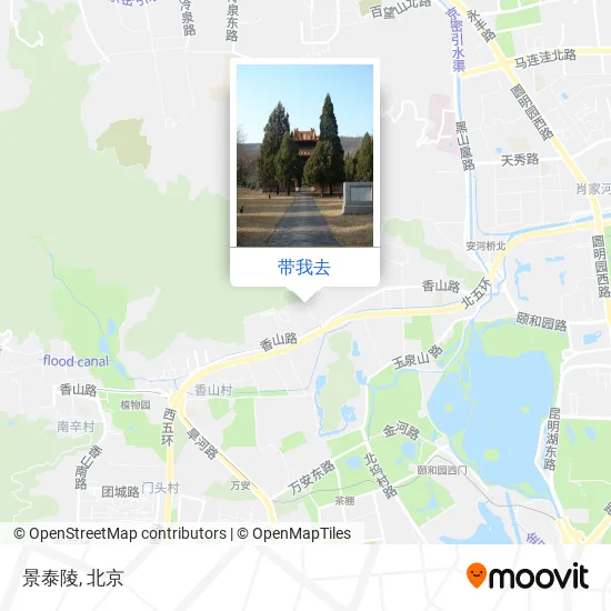 景泰陵地图