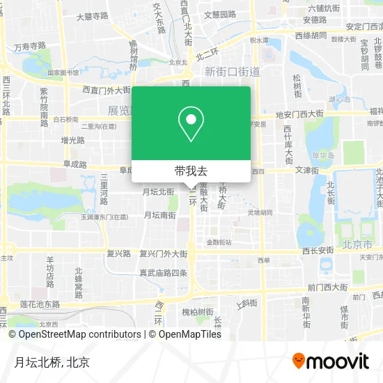 月坛北桥地图
