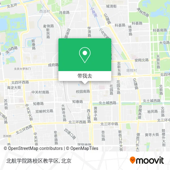 北航学院路校区教学区地图