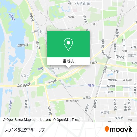 大兴区狼垡中学地图
