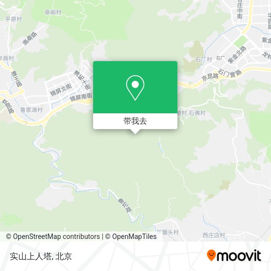 实山上人塔地图