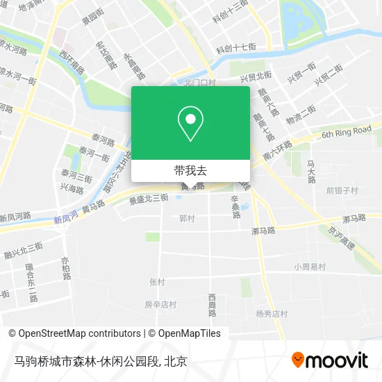 马驹桥城市森林-休闲公园段地图