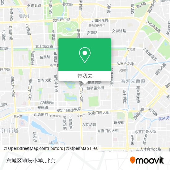 东城区地坛小学地图
