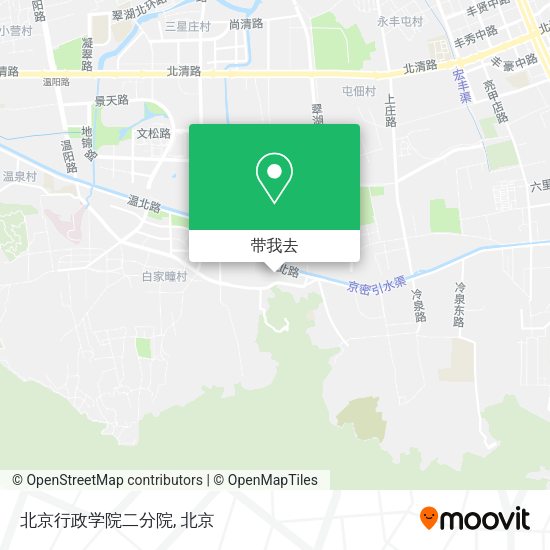 北京行政学院二分院地图