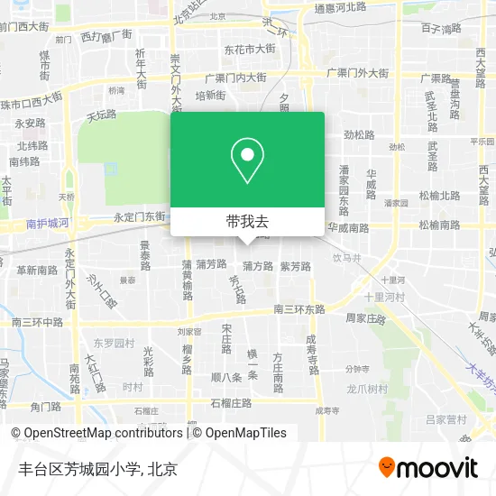 丰台区芳城园小学地图
