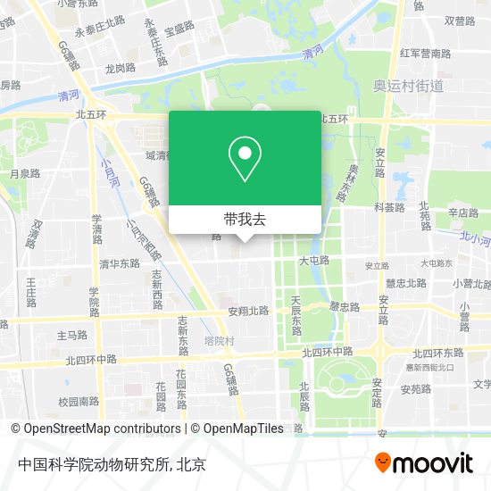 中国科学院动物研究所地图