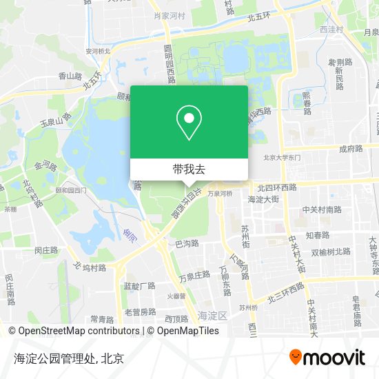 海淀公园管理处地图