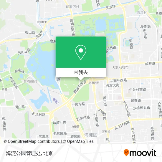 海淀公园管理处地图