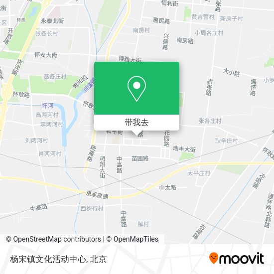 杨宋镇文化活动中心地图
