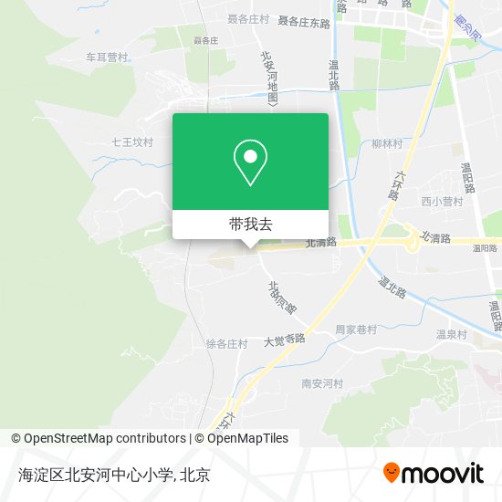 海淀区北安河中心小学地图