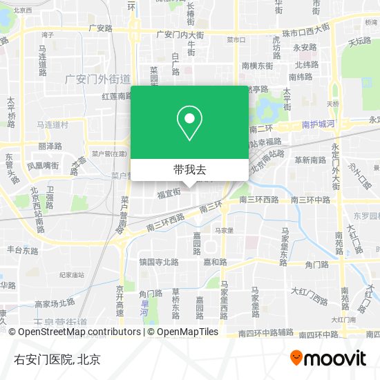 右安门医院地图