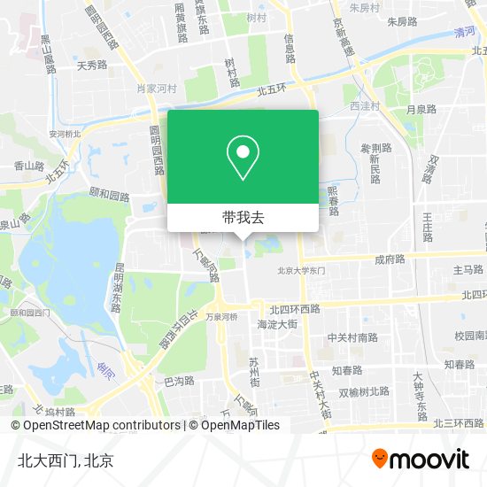 北大西门地图