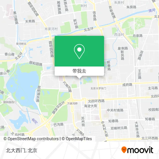 北大西门地图