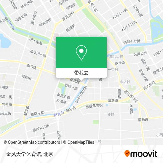 金风大学体育馆地图