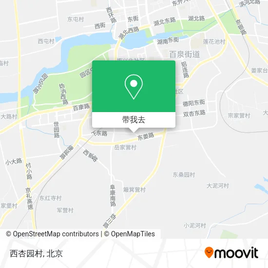 西杏园村地图