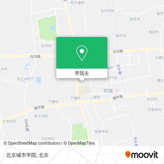 北京城市学院地图