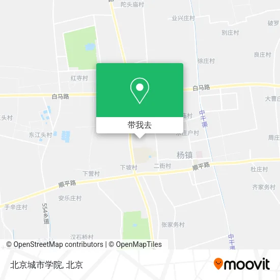 北京城市学院地图