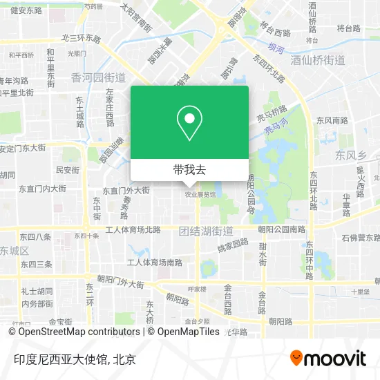 印度尼西亚大使馆地图