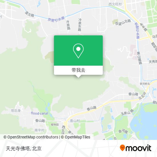 天光寺佛塔地图