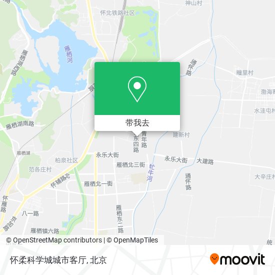 怀柔科学城城市客厅地图