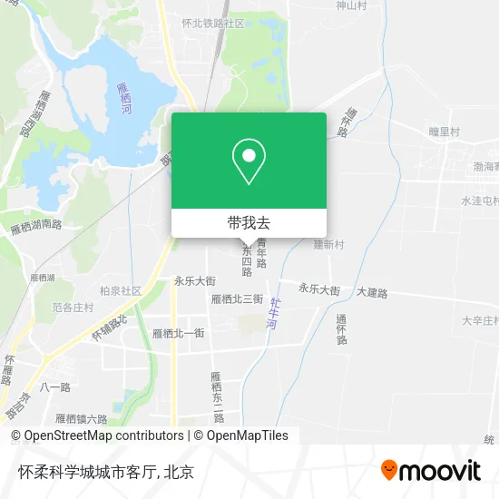 怀柔科学城城市客厅地图