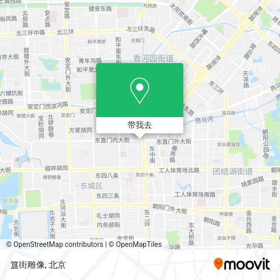 簋街雕像地图