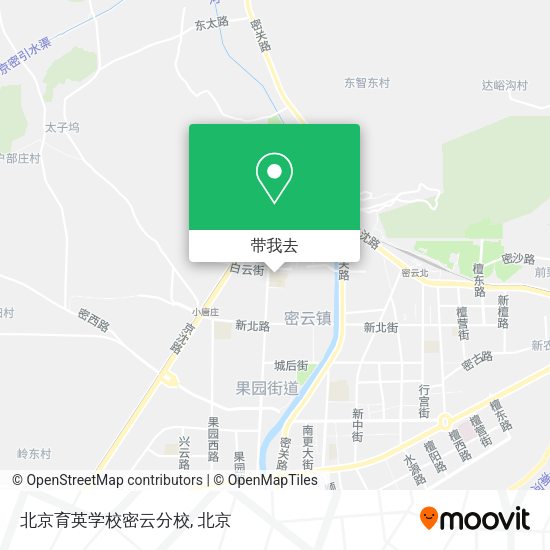 北京育英学校密云分校地图