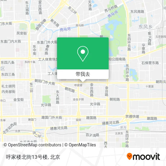 呼家楼北街13号楼地图