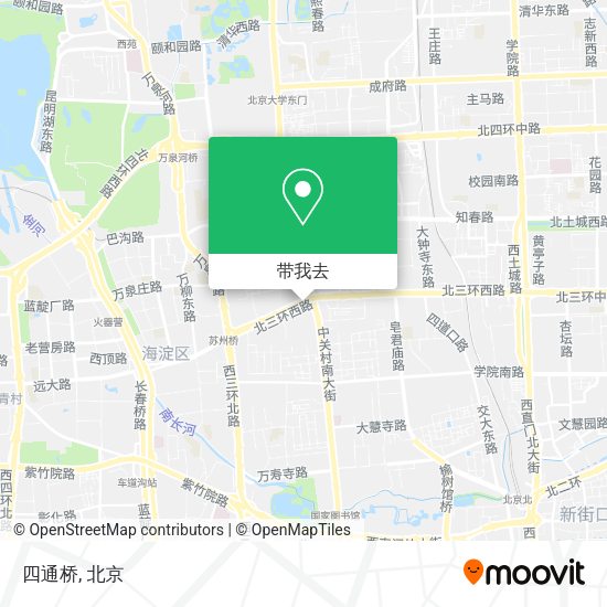 四通桥地图