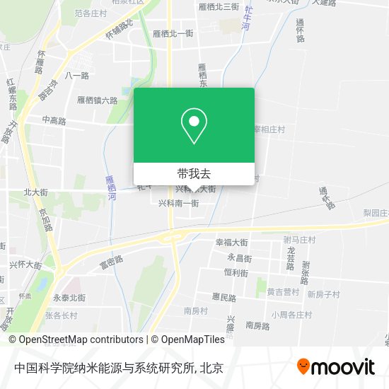 中国科学院纳米能源与系统研究所地图