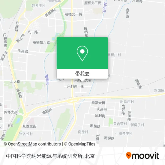 中国科学院纳米能源与系统研究所地图