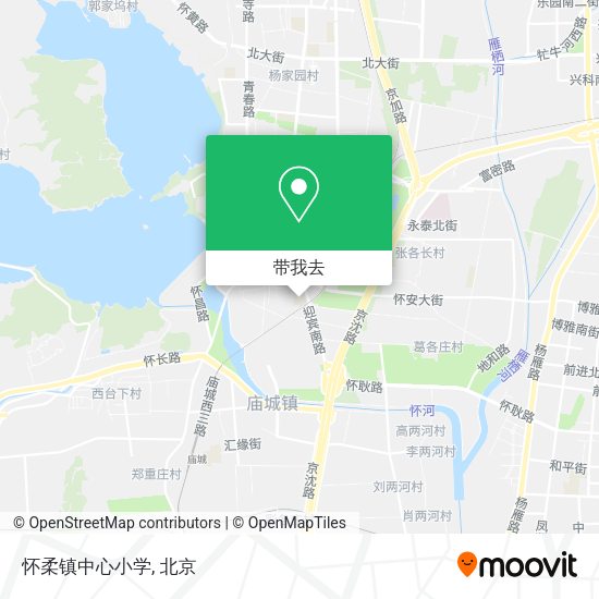 怀柔镇中心小学地图