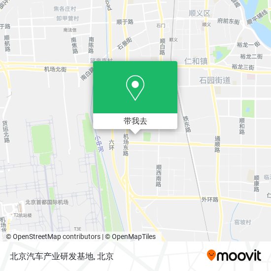 北京汽车产业研发基地地图