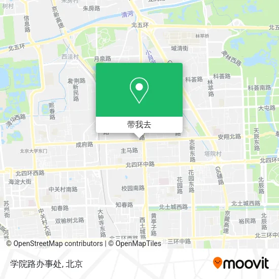 学院路办事处地图