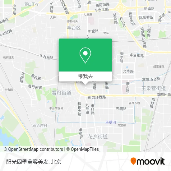阳光四季美容美发地图