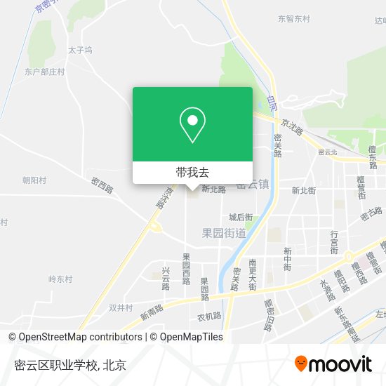 密云区职业学校地图